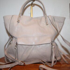 $250 Sundance India  Slouchy Leather Tassel Expandable Tote Shoulder Bag Purse